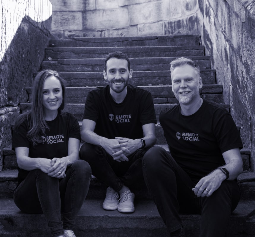 Remote social team photo